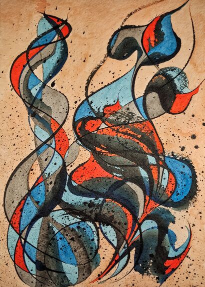 Ice and Flame - a Paint Artowrk by Tatyana Nikonova
