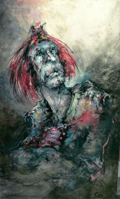 glimmer of despair - A Paint Artwork by Claude serpaggi