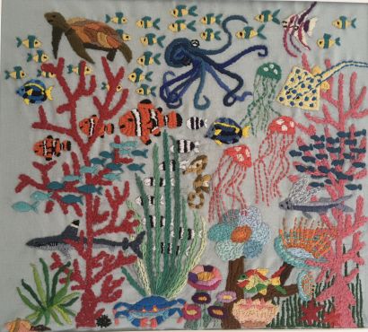 El Mar - a Paint Artwork by Stephanie Brucks - STICKART
