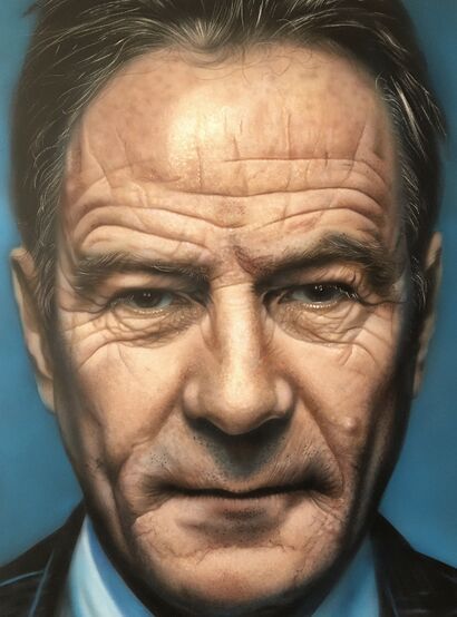 Realistic portrait of Bryan Lee Cranston  - A Paint Artwork by Dolgor.Art 