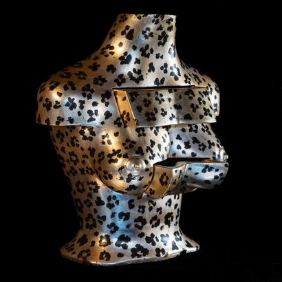 Busto serie Africa - Tigre - a Sculpture & Installation Artwork by Corrado Meneguzzo