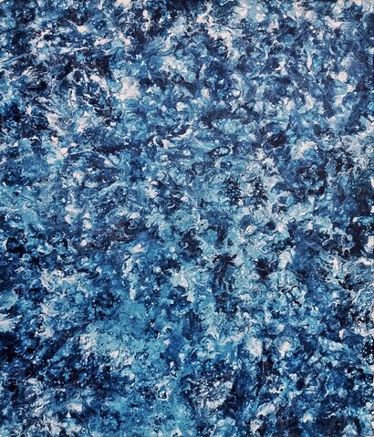 Bleu lacté - a Paint Artowrk by Maeva GRANIERI