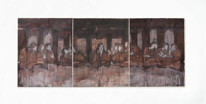 Cenacolo (trittico) - a Paint Artowrk by Alex Raso