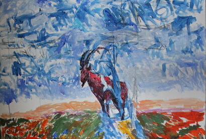The Goat - a Paint Artowrk by Hans Johansson
