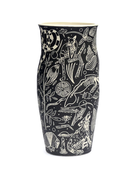 Naturalist Vase Series (Puma) - a Sculpture & Installation Artowrk by Dana Bechert