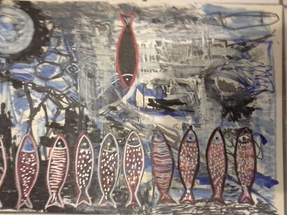 Fishes dont cry - a Paint Artowrk by deledda isabelle