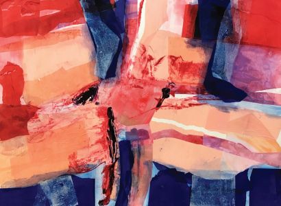 ABSTRACT ART 5 - a Paint Artwork by ROSA ELENA POLASTRI