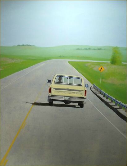 Highway 9 - a Paint Artowrk by Greg Szostakiwskyj