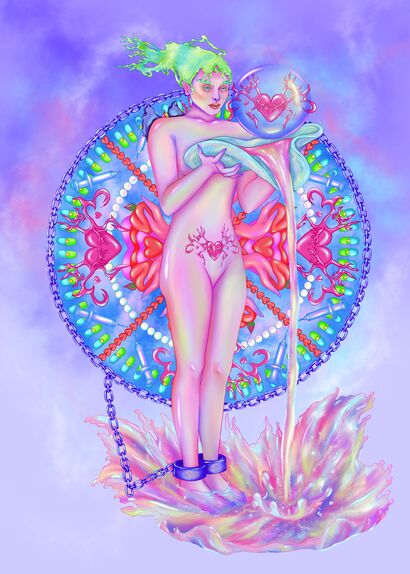 love mandala - a Digital Art Artowrk by youjee jeong