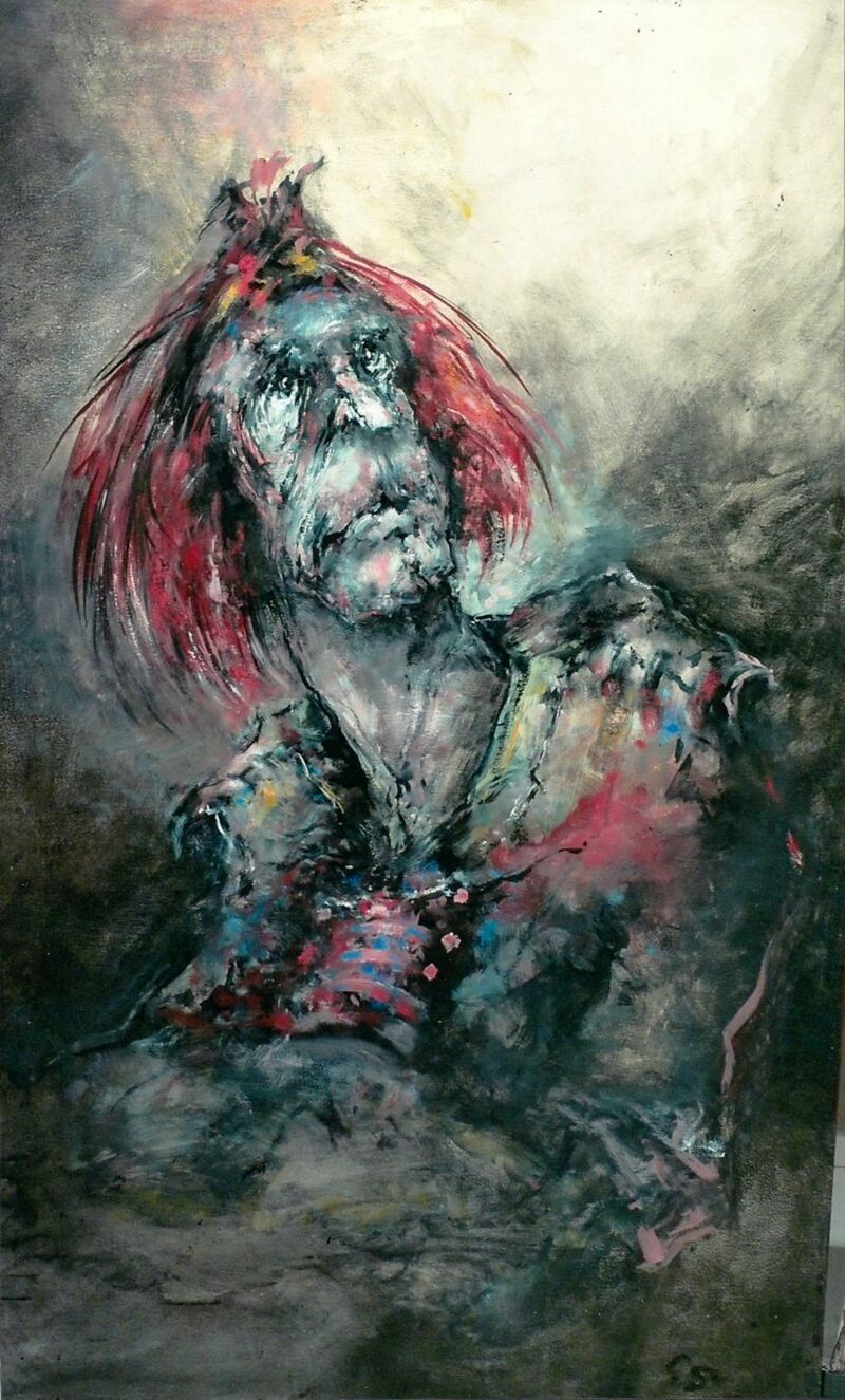 glimmer of despair - a Paint by Claude serpaggi