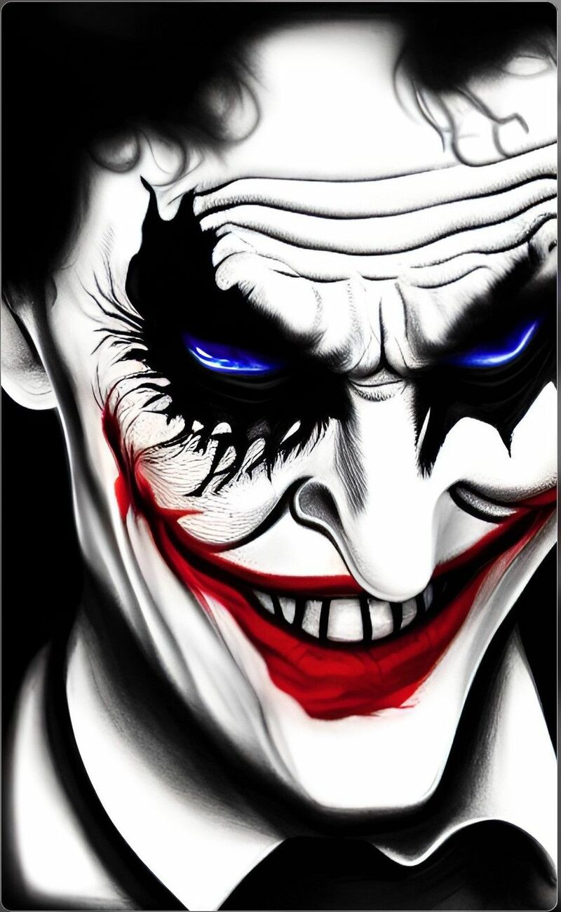 Joker - a Digital Graphics and Cartoon by Ikarus