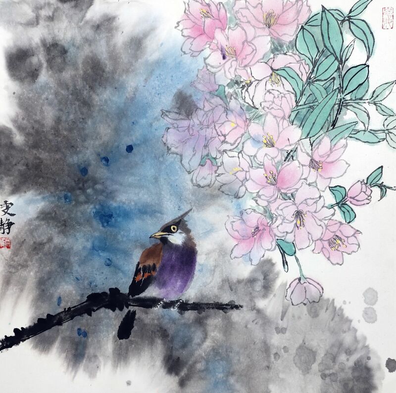 Begonia Spring - a Paintings by Cai Wenjing