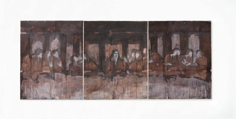 Cenacolo (trittico) - a Paintings by Alex Raso
