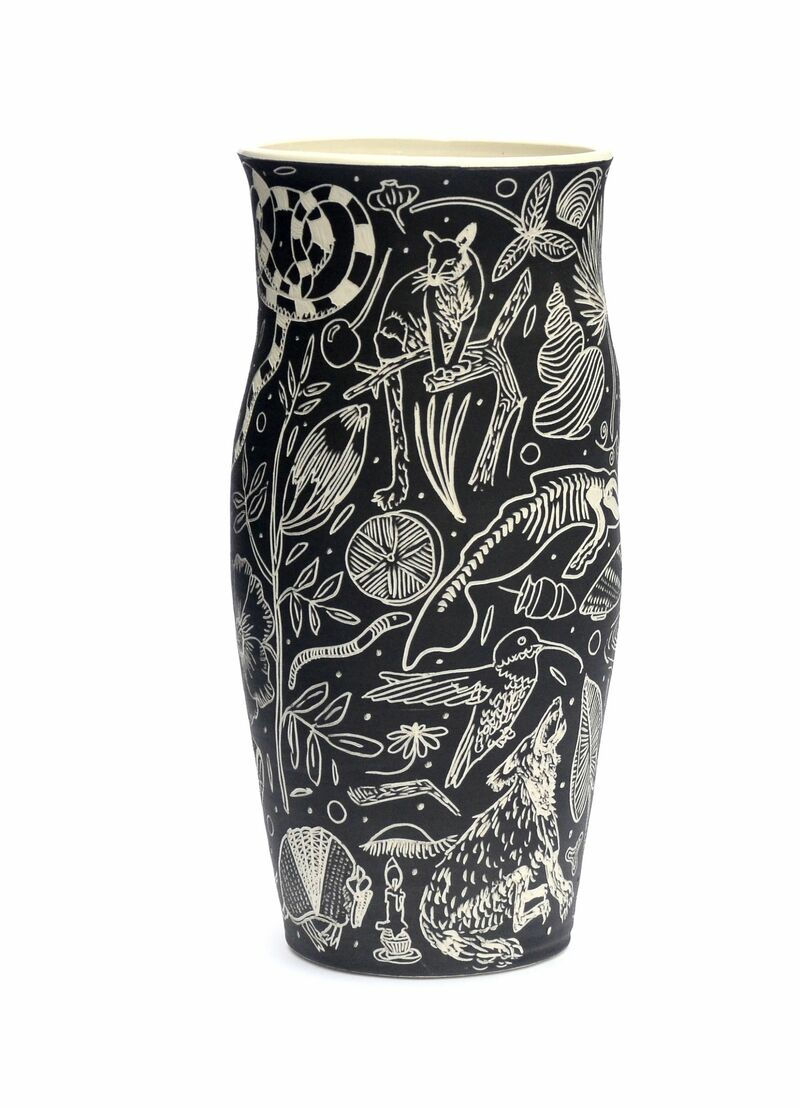 Naturalist Vase Series (Puma) - a Sculpture & Installation by Dana Bechert