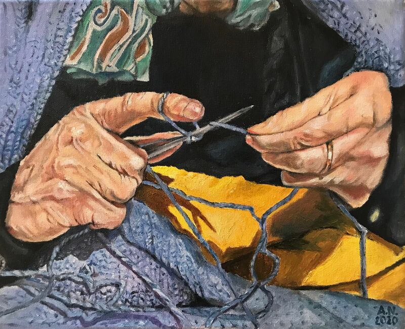 Le mani di nonna- la passione non si dimentica - a Paint by Angelica Napoletano