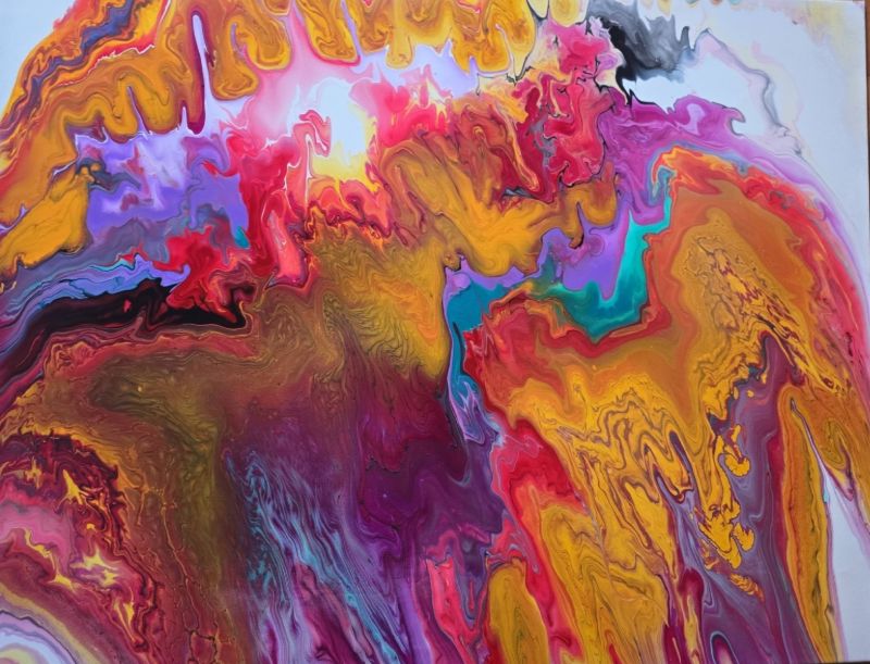 Golden Surge - a Paintings by Jany