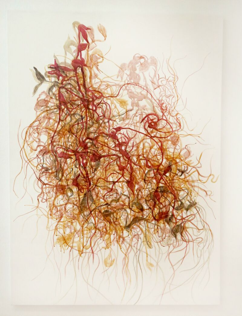 Cartography of a Typography  - a Paint by Aileen Bahmanipour