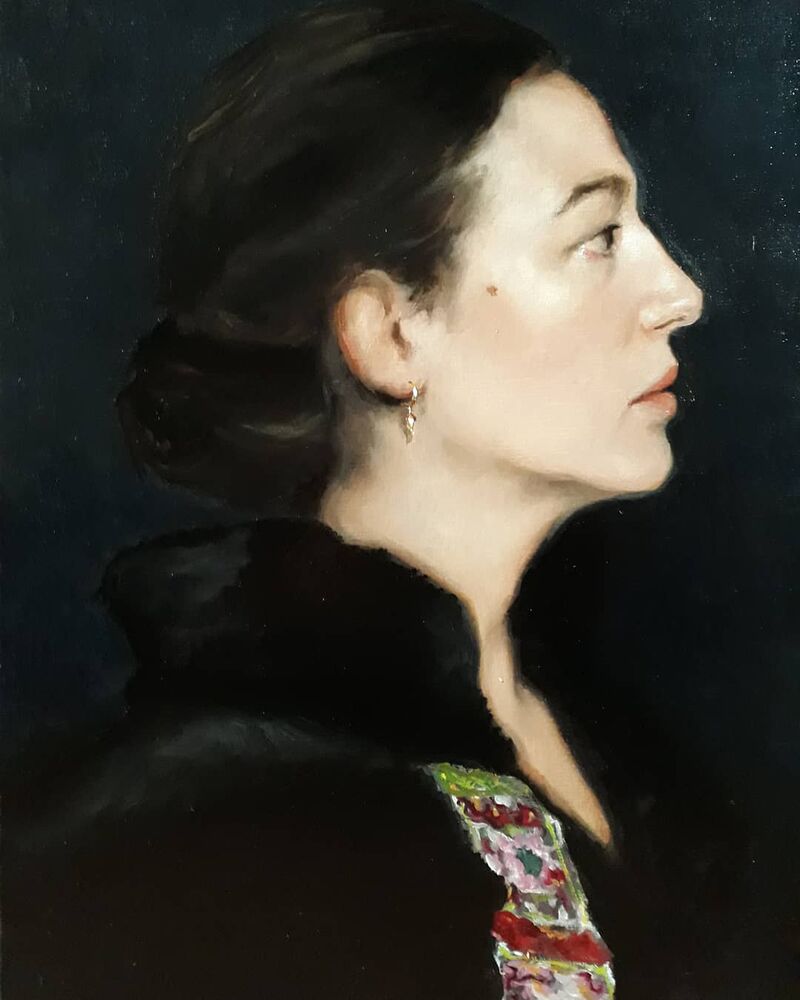 Profile study - a Paint by Ulrike Belloni