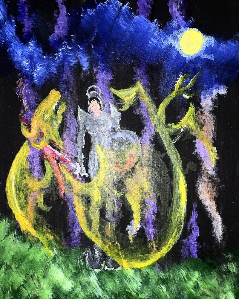 Cavaliere mangia drago // Attesa - a Paintings by User-703