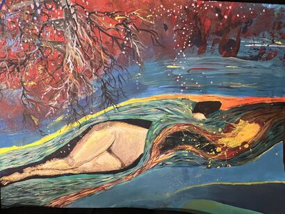 The Naked Truth. On the Origin of Life and Passion. The Feminine. - a Paint Artowrk by Mariam  Mehr