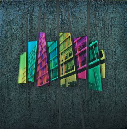 Paesaggio urbano a Bruxelles - a Paintings Artwork by Angelo  Dottori