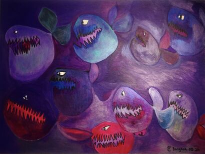 Velvet Locusts - a Paint Artowrk by E. Felipe De La Torre