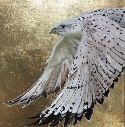 Flying Falcon - a Paint Artowrk by Amanda Ellis