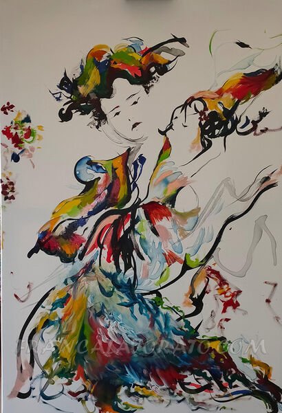 Danza di primavera 2 - A Paint Artwork by Franca Lavorato