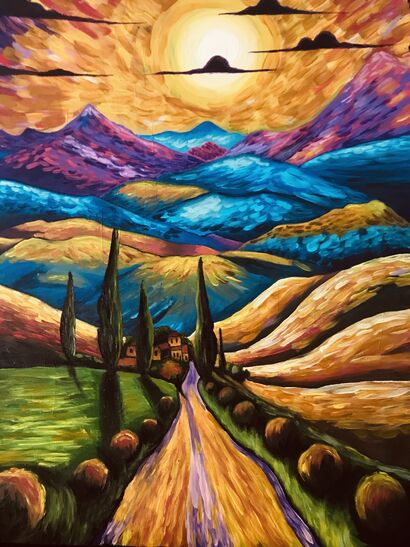 The sunset - a Paint Artowrk by Edw