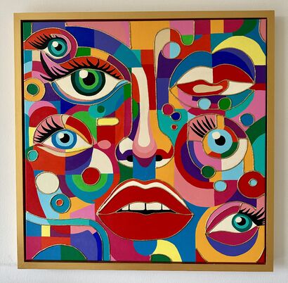 All Eyes On You  - a Paint Artowrk by Femke  Verschoor