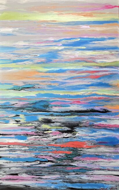 Stream of Consciousness : Ash and Light - a Paint Artowrk by Diko