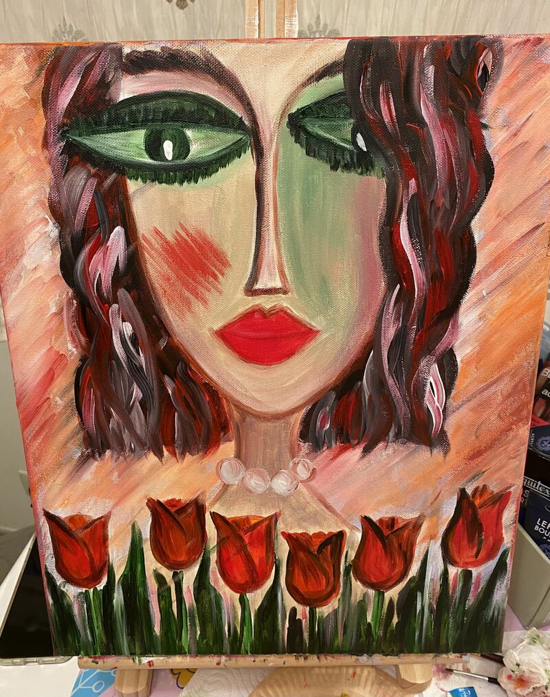 Тюльпанова дівчина - a Paintings by Svitlana  Sokurenko