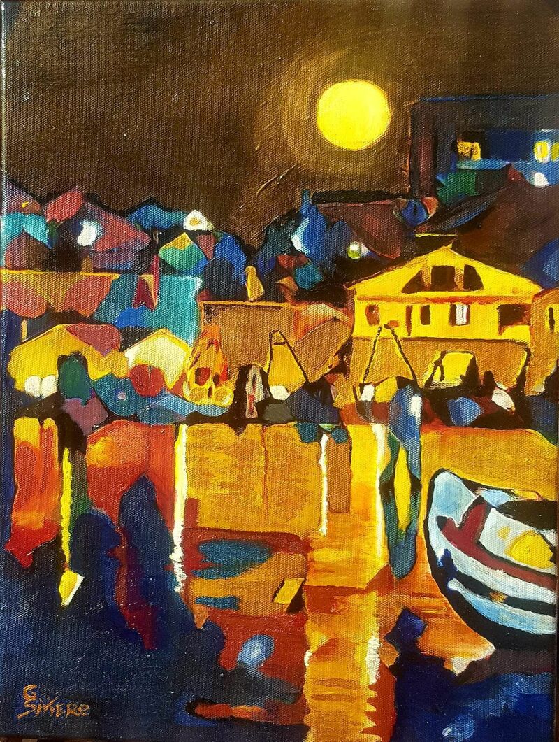 Notte di Luna Piena - a Paintings by Gabriella Siviero