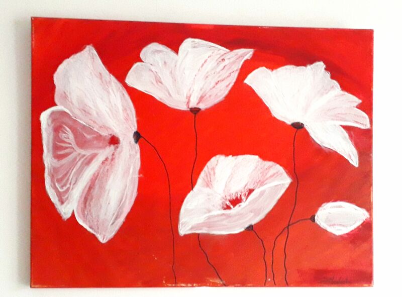 White flowers - a Paint by Sabrina Monforte
