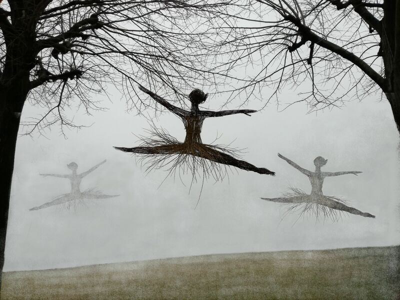 dancing in the fog - a Land Art by gospel