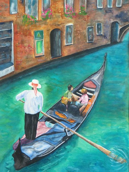 A Journey in Venice - a Paint by Franca Montalbetti