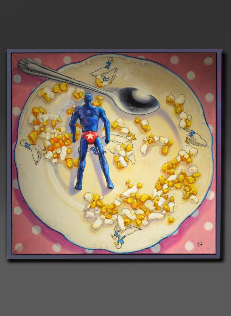 Seva’s breakfast - a Paint by Denis Zabelin