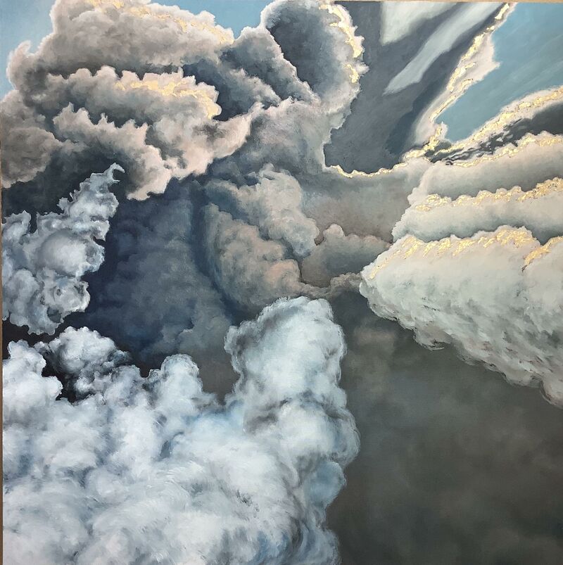 L’Ombra dell’Ego sopra le Nuvole - a Paint by Rosalba Carlino