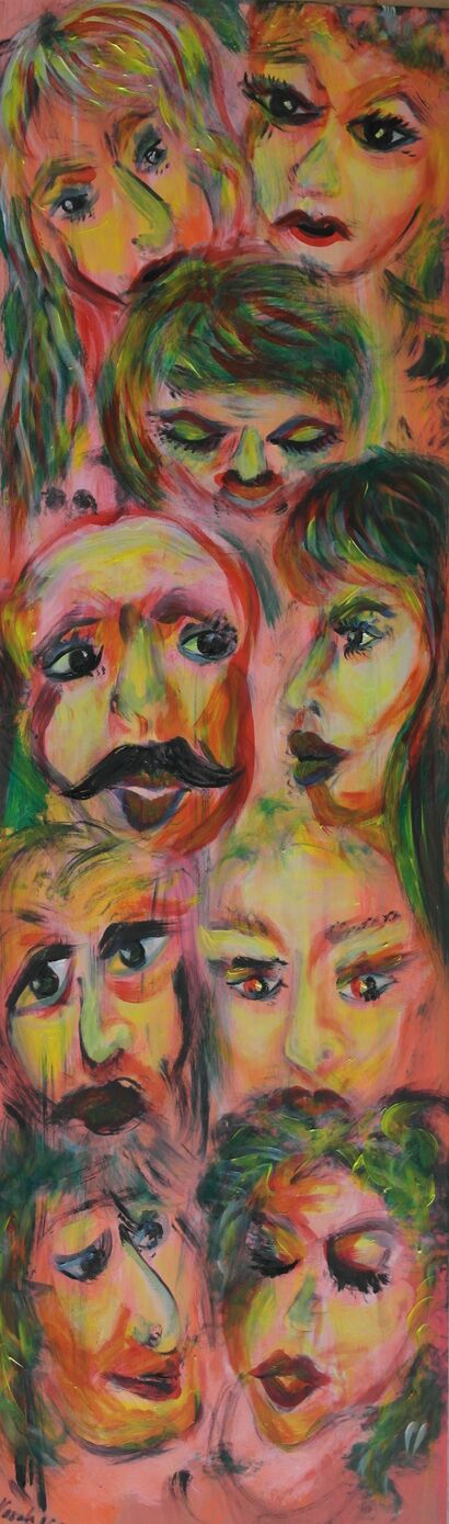 Strangers - A Paint Artwork by Gigi Art