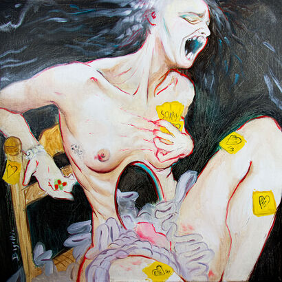 Mental health - A Paint Artwork by Sandra BIGOTTI