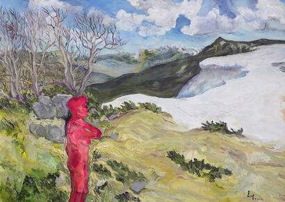 Among the mountains - A Paint Artwork by Liza Petrova