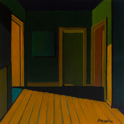 Yellow light - A Paint Artwork by Zhou Dai
