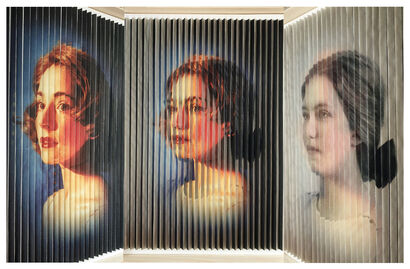  Face to Face-Françoise 1914 (Lenticular) - A Photographic Art Artwork by Armelle Kergall