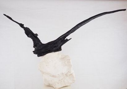 Nestled Bird - A Sculpture & Installation Artwork by d de Marigny