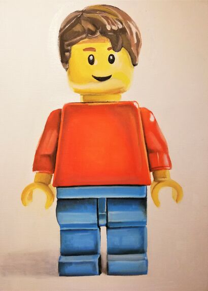 Lego Man - A Paint Artwork by Art in Garage