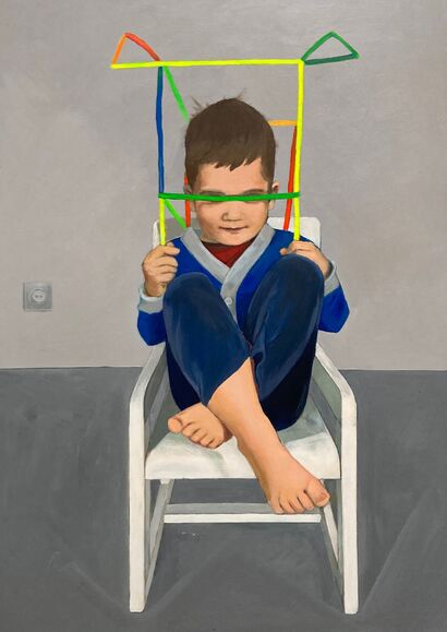 Portrait of a boy 1 - A Paint Artwork by Krispek
