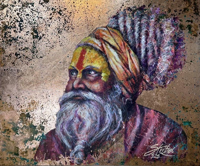 Sadhus of Kathmandu  - a Paintings by Gerd Stritzel