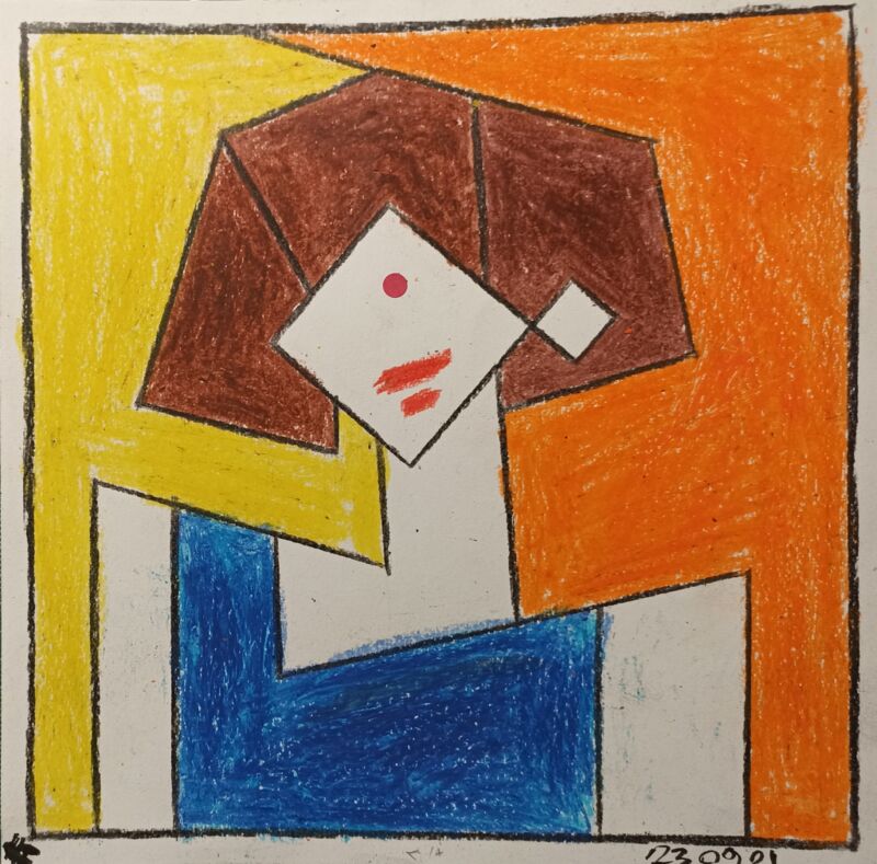 girl with brown hair  - a Paint by Aitcheff