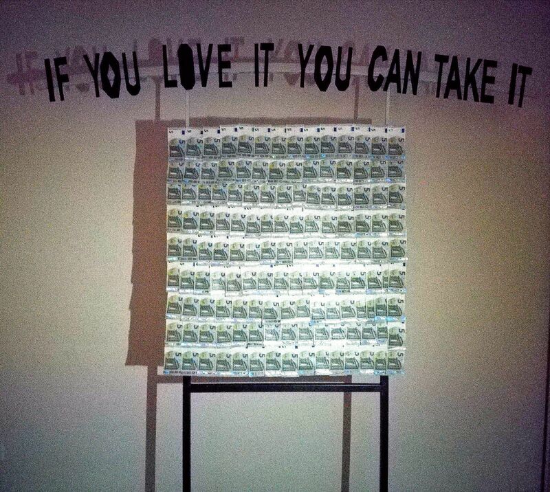 If you love it you can take it - a Sculpture & Installation by Fabio Scrivanti
