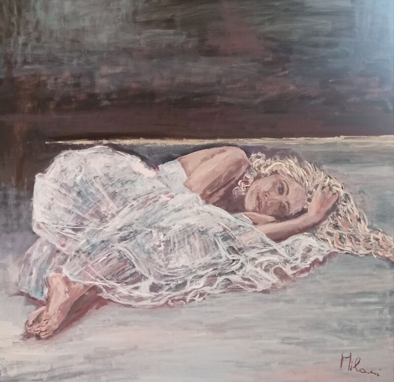 Silver thread - a Paintings by Francesca Milani